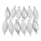 125ct. Winter White & Silver Shatterproof 4-Finish Christmas Ornaments